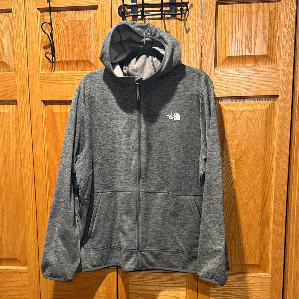 The North Face Women’s  Charcoal Full-Zip Jacket- Hooded
